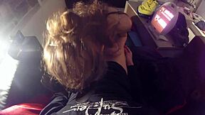 Girlfriend Gives Blowjob Leading To Cumshot Surprise In Mouth With Tongue