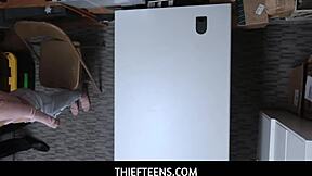 thiefteen 18+s - hard bang with tiny tits riley star in office, oops!