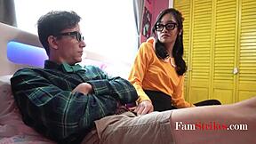 Nerdy Asian STEPSIS Craves GEEKY COCK Now!