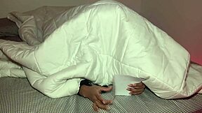 Halloween stepmother surprises with pussy creampie