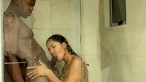 Sloppy blowjob in the bathroom with big black cock 😍