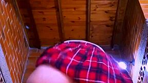 The girlfriend took the initiative and led her beloved to a romantic and passionate encounter in her apartment where they both surrendered to desire without reservations