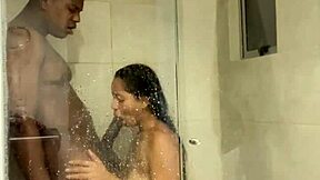 Sloppy blowjob in the bathroom with big black cock 😍