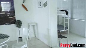 Brie Klein sucks cock for allowance. Step-uncle won't let go without a wild blowjob.