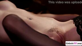 I caress and lick my sexy russian roommate's pussy