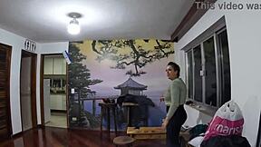 My first intense anal scene with Bolivian babe after steamy backstage shower