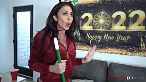 Nina Dolci and Tommy Wood fight the urge