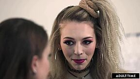 WOW! Lily Larimar Shows Laney Grey KISSING and EATING PUSSY Tricks