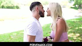 Stepbrother comforts his lonely stepsister after her date is a no show