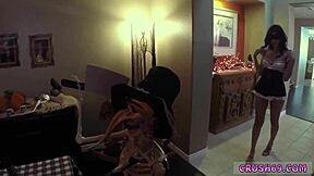 Step sister enjoys family fun