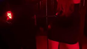 Handcuffed Girl Feels Wax Drops Backstage