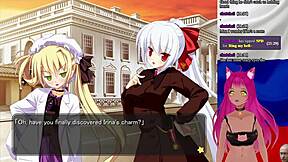 Vtuber LewdNeko plays 'My Girlfriend is the President' part 8 😍