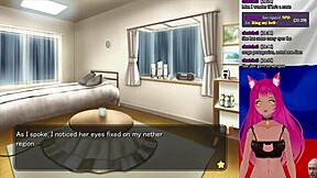 Vtuber LewdNeko plays 'My Girlfriend is the President' part 8 😍