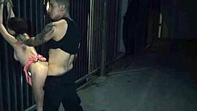 Outdoor pool party where guys make passes at girls wearing glasses