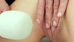 Bound teen ORGASMS on BIG COCK