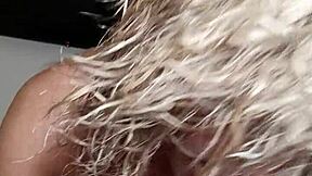 Is this slutty French blonde riding to extreme orgasm on homemade tape?