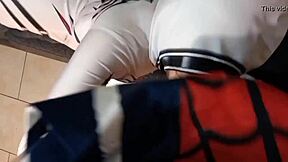 I dressed as SpiderGwen to surprise my comic-fan brother-in-law with a wild night