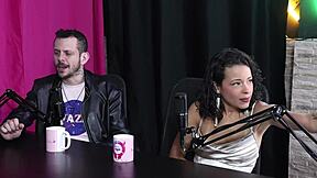 Brazilian swingers enjoy finger sucking while pounding in sheer red mansion