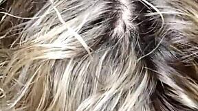 Is this slutty French blonde riding to extreme orgasm on homemade tape?