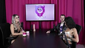 Brazilian swingers enjoy finger sucking while pounding in sheer red mansion