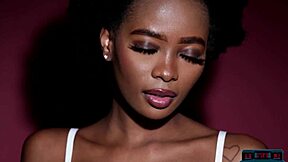 ebony model alicia strips for playboy.