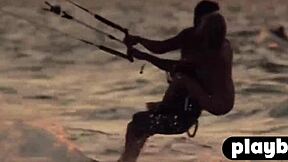 Beautiful Babes Enjoy Hot Surfing Naked and Sexy on the Beach