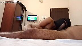 Indian college lovers engage in hardcore sex in office room