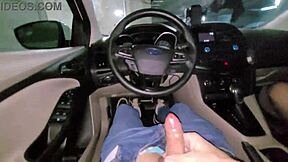I had unprotected public sex in the car with a sexy stranger, blowjob in parking lot