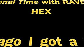 ravenna hex and jermaine lavender in an interracial scene with bald elements and deepthroat