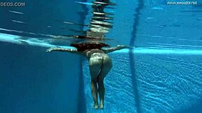 Irina from Russia flaunts sexy body underwater in pool! 🏊‍♀️