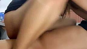 girl gets fucked with buttplug in her ass