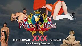 Lesbian Pornstars Have A Precious Relaxing Moment In Parody Session