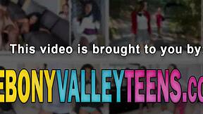 i watched this classy ebony teen get her face jizzed in hardcore blowjob