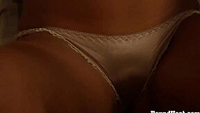 Slave, your hands are tied for dominant lesbian madame's fingering orgasm.