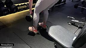 Fitness coach picked up at gym for rough home fucking