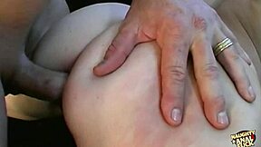 Big Green Eyed Brunette Deepthroats And Takes Big Cock Anal Style On Couch