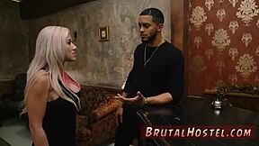 An amateur couple goes for a homemade domination and teasing tongue action