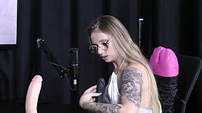 Brazilian loira shares handjob techniques and sucks cock in sheer red lingerie