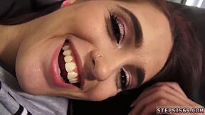 Young stepbrother and step sister enjoy hardcore sucking and fucking