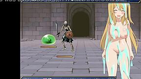 i played hgame with sheila and artifacts, tower monsters horny, sheila creampied by slime midway