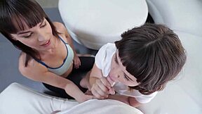 Mommy Insists I Share Cock with Petite Teens in Miniskirt 3some