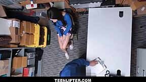 Taylor May Feels Relief As Guard Fucks Her To Avoid Police