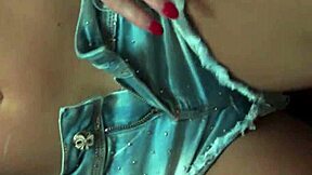 Teen strips naked and spreads beautiful legs for masturbation