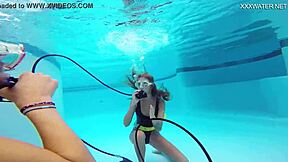look at this perfect brunette babe katya nakolkina underwater, her tight pussy is amazing!