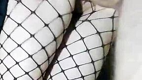 Slender Russian Girlfriend in Skirt Fucked Standing, Tight Pussy Filled with Cum