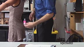 Curly Ebony Suspect Fucked At The Security Guard's Office!