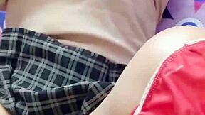 Wow, convinced this cute student to hook up for cash!