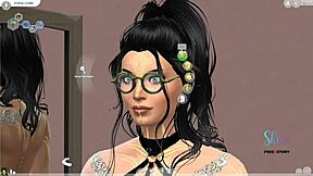 creating an indian teen girl sim in 3d