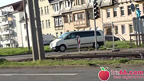 Jessii Van Riva Gets Shaved Pussy Fucked In Car For Cumshot On Naughty Date