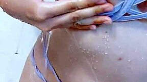 i'm in the shower with my step sister, her big ass and small tits wet